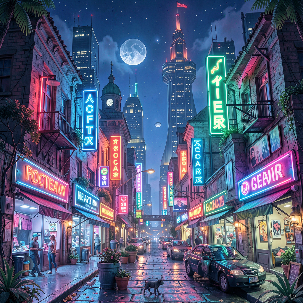 Ночной город